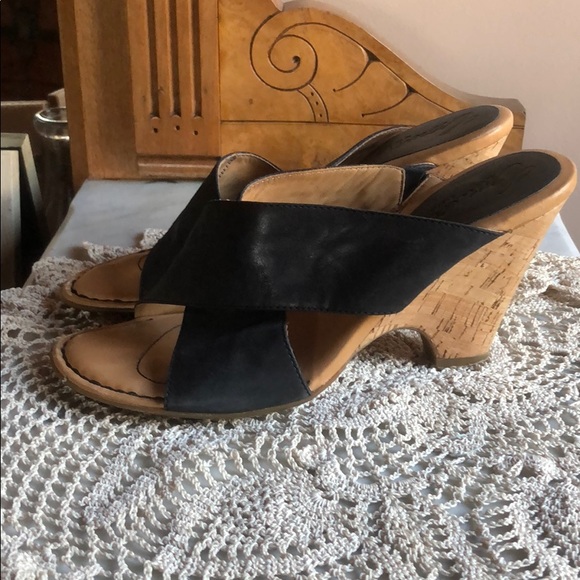 Gorgeous cork and leather sandal - Crown by Born - Picture 1 of 6